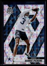2025 Panini Mosaic George Pickens, #109 Mosaic Choice Cherry Blossom /20 Cowboys
