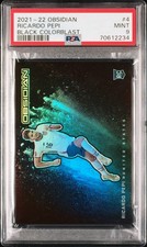 2021-22 Ricardo Pepi Panini Obsidian Black Colorblast #4 Rookie Card USA PSA 9. rookie card picture