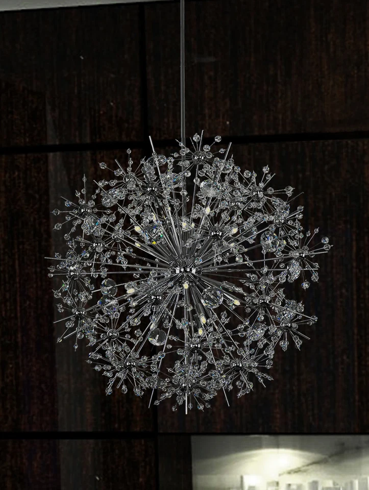 Lámpara de araña Maxim 39746 Starfire 32"W 18 luces - cromada Foto 2 de 4