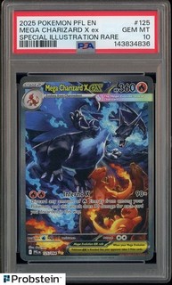 #2 2025 Pokemon PFL En Special Illustration Rare #125 Mega Charizard Ex PSA 10