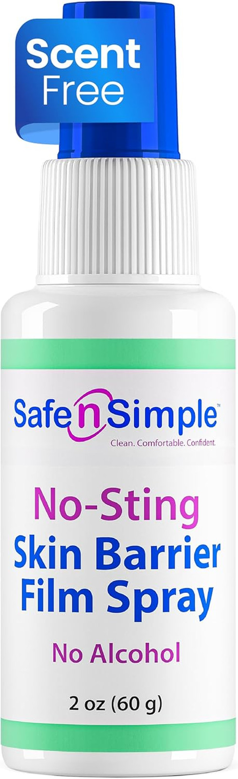 No Sting Barrier Film Spray - 2 Oz - Odor-Free Pre Tape Solution - No-Alcohol Sk