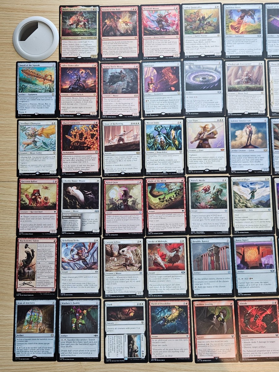 Custom Commander Deck ~ Mice ~ Mabel, Heir to Cragflame ~ 100 Card EDH Deck