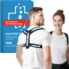 Posture Corrector for Women and Men, Adjustable Upper Mid Back Brace for Ne...