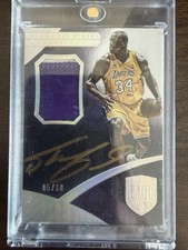 2015 Panini Eminence Shaquille O’Neal Lakers Auto /10 2 Color Patch
