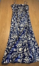 House of Harlow 1960 Women’s Dress, Navy, Size M, Slit Up Leg