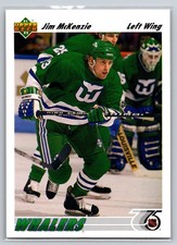 1991-92 Upper Deck #494 Jim McKenzie Hartford Whalers Left Wing Hockey