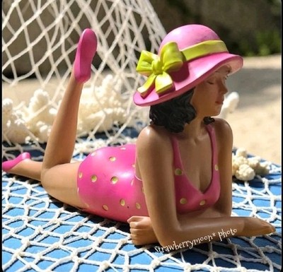 Art Deco Sun Bathing Miami Beach Beauty Retro Vintage like Risque Figure Statue