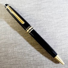 Montblanc Meisterst ck 164 Classic Ballpoint Pen Mechanism Resin Gold Trim 138mm