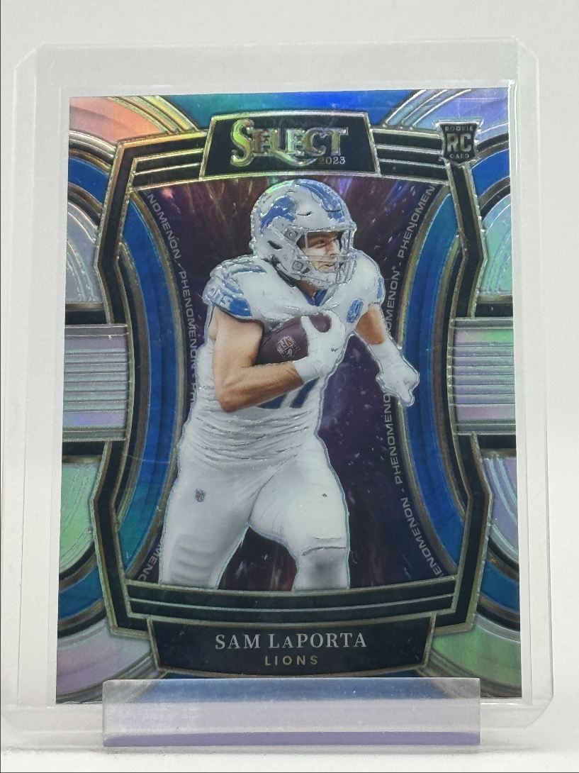 SAM LAPORTA 2023 SELECT ROOKIE PHENOMENON SILVER PRIZM LIONS RC Q6284