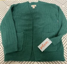    Cat  Jack Knit Open Front Cardigan Sweater Girls Size S 6/7   