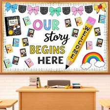 Composition Notebook Classroom Bulletin Board Decoration Kit