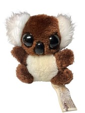 Vtg 1978 5" RUSS Peepers Brown Koala Big Eyes Plush Stuffed Animal Nut Shells