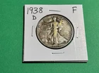 1938-D 50C Walking Liberty Half Dollar - Fine