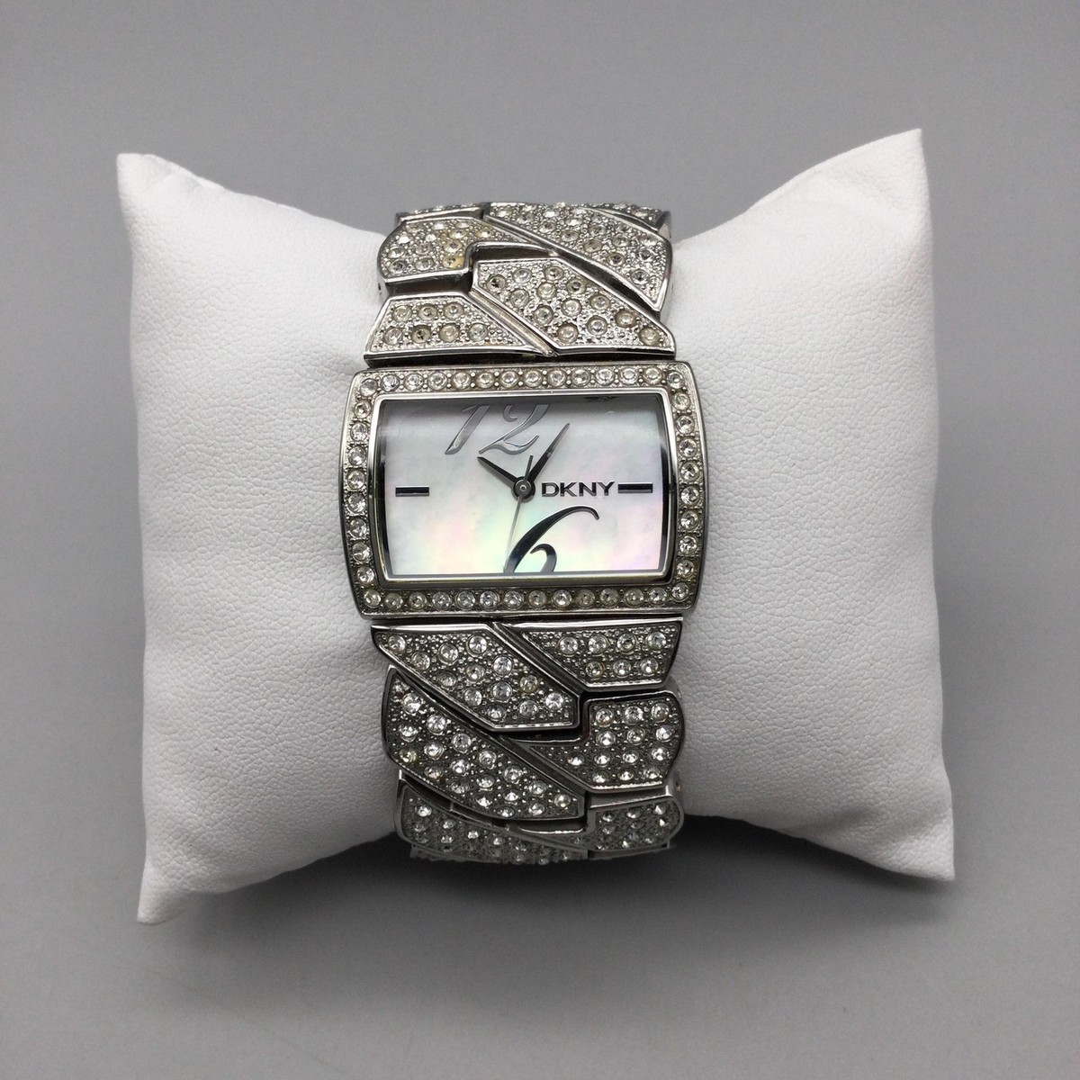 DKNY Womens Watch 33mm Stainless Steel Crystals MOP Dial NY0710