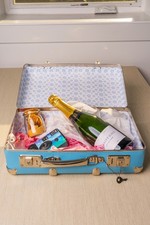 Vintage French Mini Suitcases - Blue, Red, Bl...