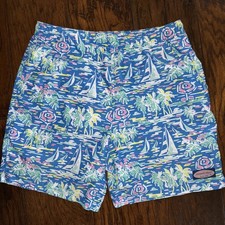 Vineyard Vines Boats Swim Trunks Size Small Mens Mesh Liner