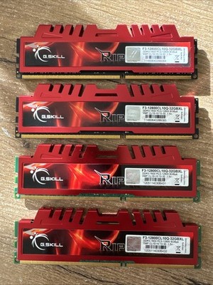 G. SKILL F3-12800CL10Q-32GBXL (32GB, PC3-12800 (DDR3-1600), DDR3 SDRAM, 1600 Mhz