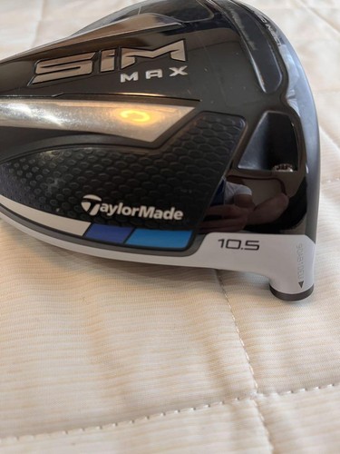 TaylorMade SIM MAX Driver Head 10.5 Loft Carbon White Black Used - Picture 2 of 3