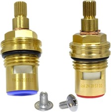 GI Replacement Brass Ceramic Disc Tap Valve Insert Nomal Pair ( Hot and Cold) 