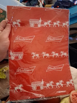 Budweiser Clydesdale Gift Wrap Wrapping Paper Sealed Sheet