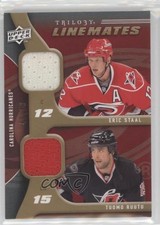 2009 Upper Deck Trilogy Line Mates Gold 43/50 Eric Staal Tuomo Ruutu #LM-RS 2l2