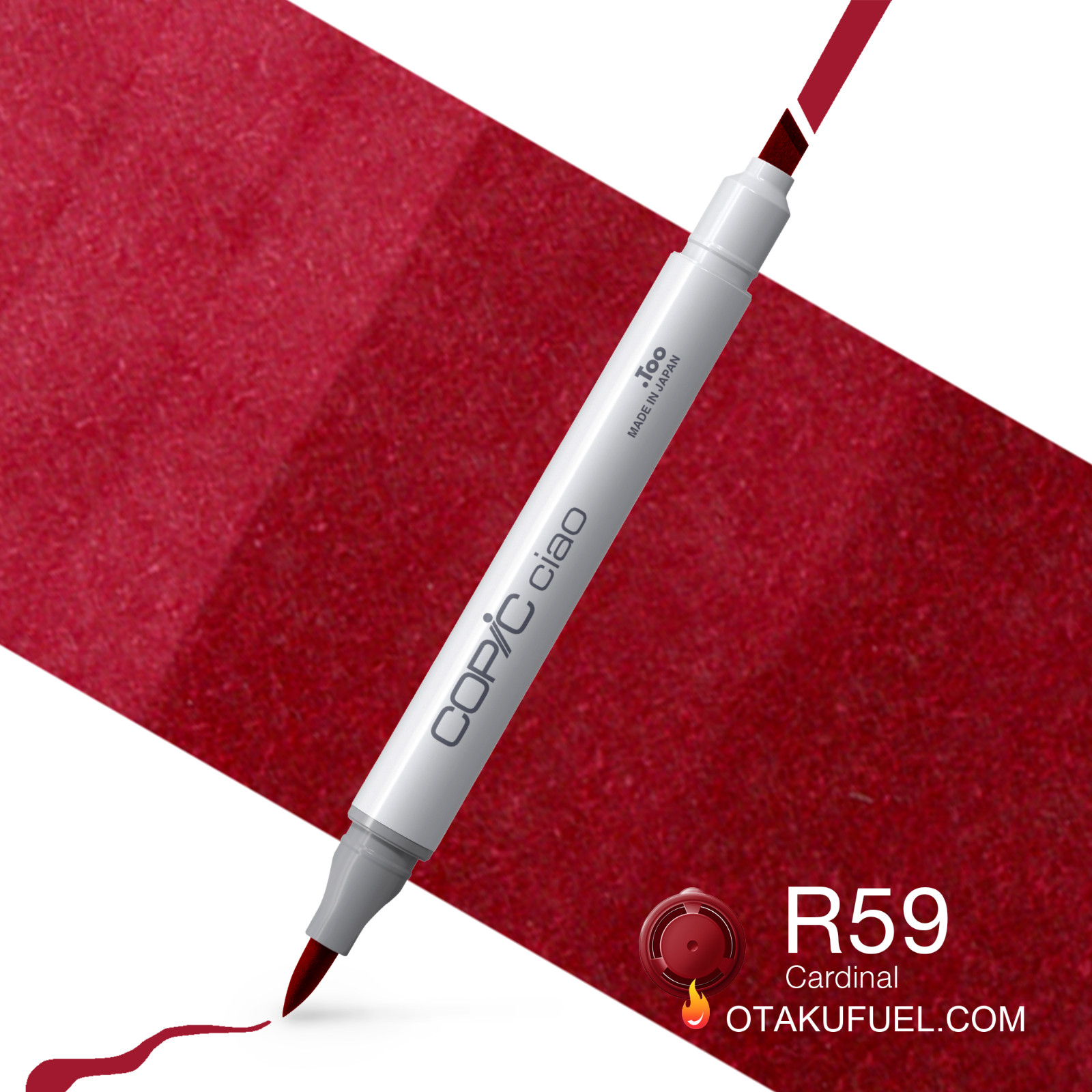 Copic Ciao Round Body Marker RED Colors R and RV Colors Indi