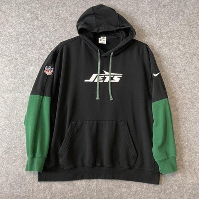 New York Jets Hoodie Nike On Field Mens 2XL Black Green Team Issue