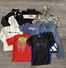 Boys Levi  s Adidas Champion Puma Lot Large 14/16 Jeans Shirts Hoodie Shorts 8pc