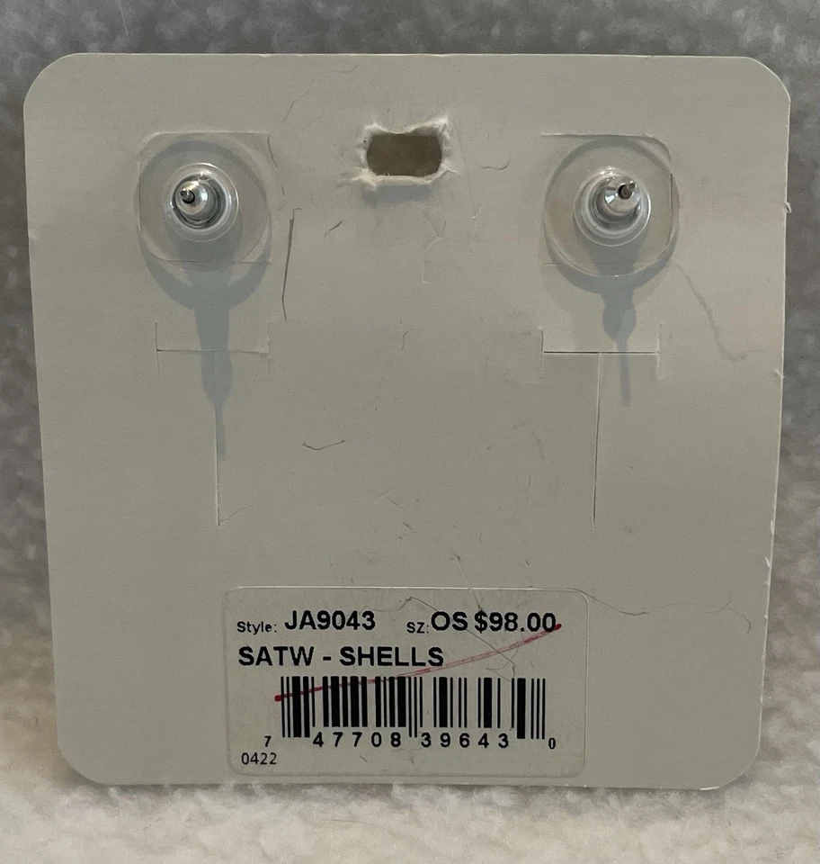 BRINCOS BRIGHTON Shells Around The World prata e ouro rosa JA9043 NOVO COM ETIQUETAS - Imagem 2 de 3