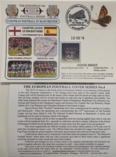 Manchester City v Barcelona Champions League 18 Feb 2014 Dawn First Day Cover