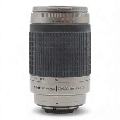 Objektiv Tele Nikon AF Nikkor 70-300mm 4-5.6 G 70-300 mm silber working - Bild 1 von 4