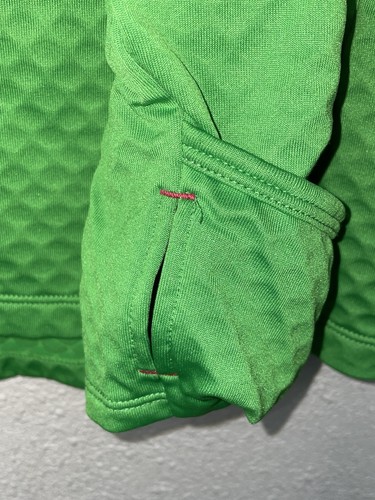 RONHILL Thermal Tech Prism 1/2 Zip Mid Layer Mens XL Green Pullover Running Top - Picture 6 of 12