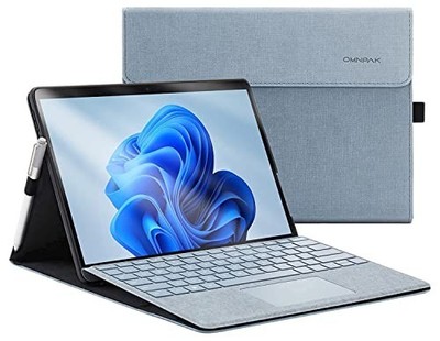 Omnpak Microsoft Surface Pro 8 Hülle, Multi-Winkel Slim Leichte Schutzhülle