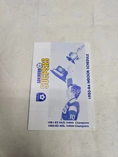 ES25 San Diego Sockers 1983/84 NASL Soccer Pocket Schedule - Handyman