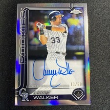 2025 Topps Chrome Update Larry Walker Rockies Legend Auto /50 Colorado Rockies