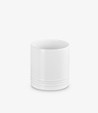LE CREUSET cotton white straight sided Stoneware Utensil Pot 1.1L BRAND NEW Jar