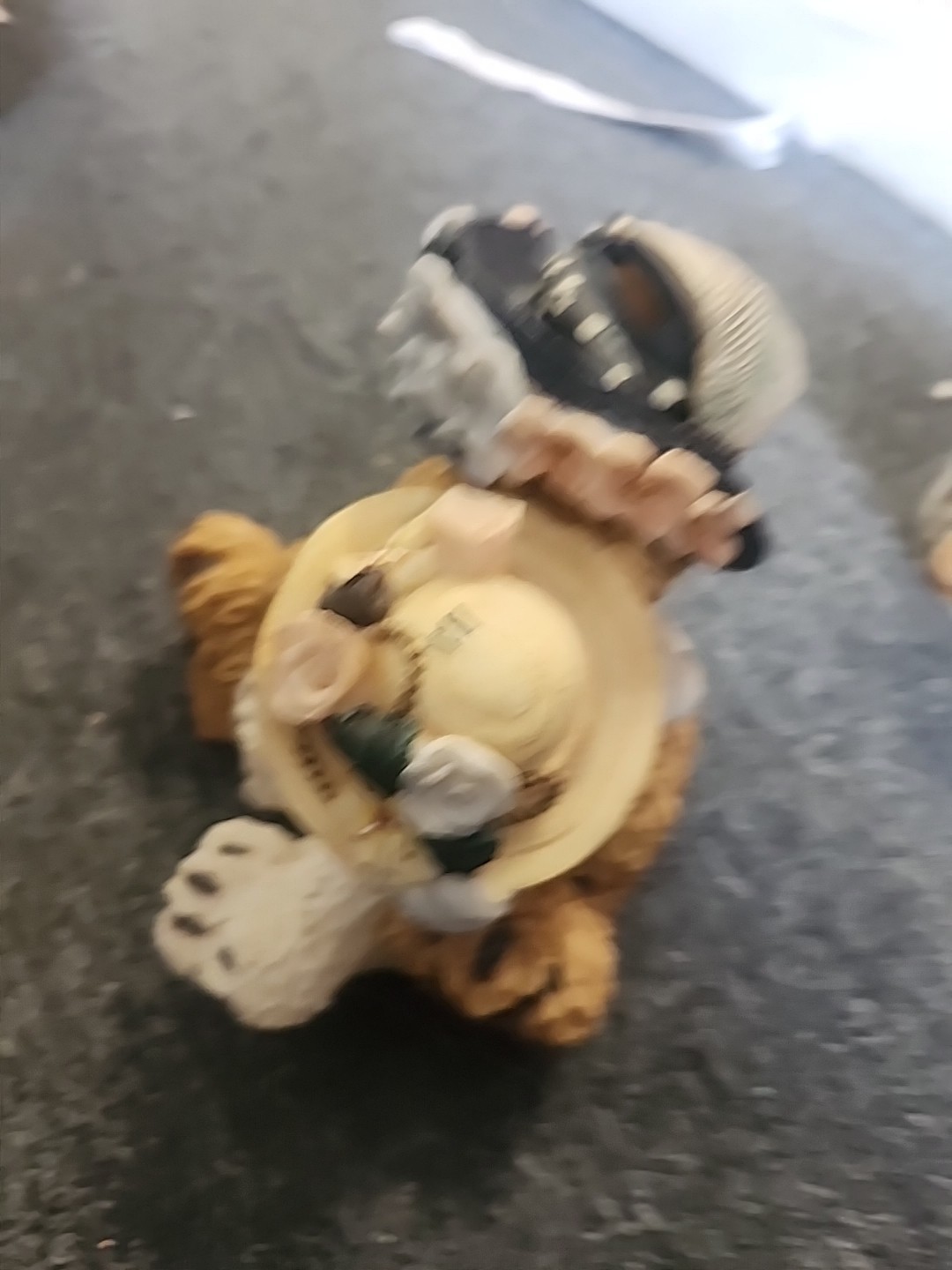 Large Teddy Bear Figurine Statue by Young's Cottage Chic Nursery Decor ~10.5” T