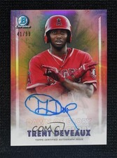 2021 Bowman Chrome Dawn of Glory Auto 41/99 Trent Deveaux #DOGA-TD Auto r0j