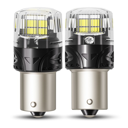 AUXITO 1156 16-LED Bombillas de Respaldo Inverso Blanco Súper Brillante 6000K 2800LM 2X - Imagen 10 de 14