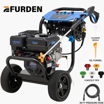#ad Gas Pressure Washer Gas Powered Washer 3600 PSI 2.3 GPM w 5 Nozzle Set for Cars $389.99