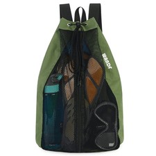 WANDF Swim Bag Mesh Drawstring Backpack Beach Backpack for Swimming, Gym, and...