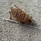 Vtg Wicker Bug Insect Fly Boho Woven Sculpture Bug Decor Cottagecore MCM Cricket — photo 9