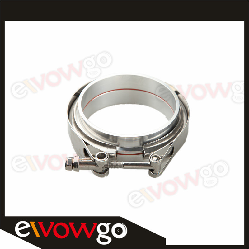 4" Clamp Aluminum VBand Vband Flange Turbo Intercooler Piping Kit eBay