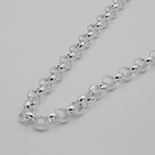 SOLID 925 Sterling Silver 6mm Round Link Belcher Chain Heavy Necklace ALL SIZE
