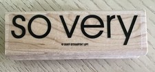 Stampin Up 2007 Rubber Stamp So Very 3.5