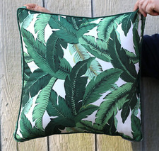 Tommy Bahama Tropical Green Palm Square Pillow Indoor Outdoor Water Resistant 20