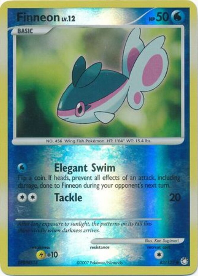 Pokemon - Finneon - 83/123 - Common - Reverse Holo - Mysterious Treasures - NM