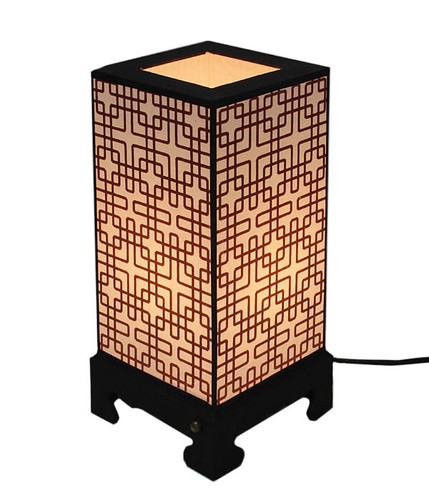 KOREAN TRADITIONAL LAMP, ANTIQUE LAMPE, DESK LAMP, HANJI LATTICE WINDOW DESIGN - 第 2/7 張圖片