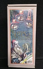 3 Christmas Tree Ornaments Ships Of Discovery Authentic Models NH83097 Glass EC