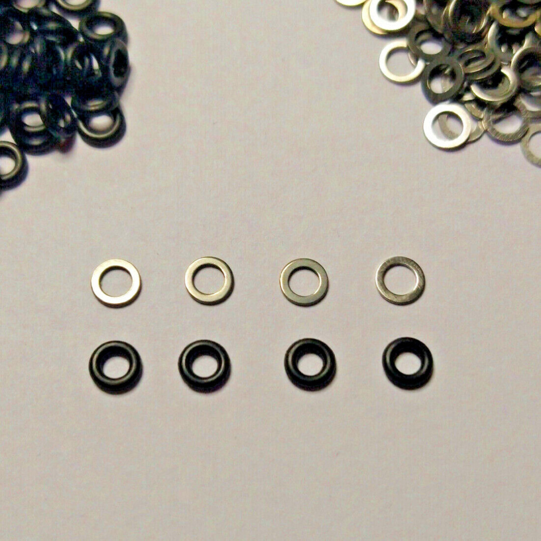 4x O Rings & Washers for Mikuni / Keihin Carb Pilot Fuel Air